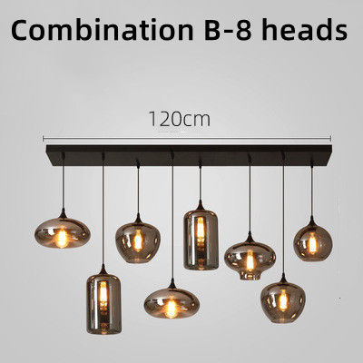 Miniature : Designer moderne led verre salle à manger lustre décoratif plafond pendentif éc
