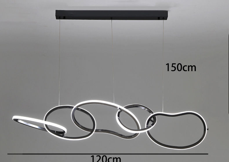 Miniature : Décor à la maison moderne led lumières lampes suspendues pour salon lustres p