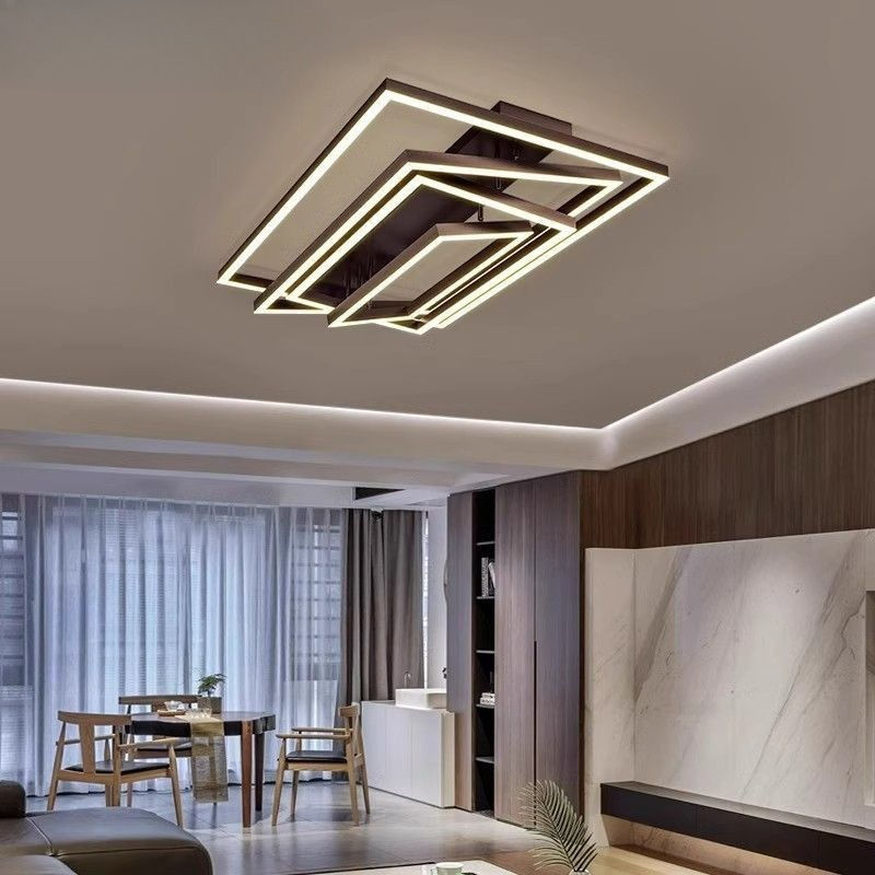 Miniature : Plafonnier LED moderne pour salon, lampe d'ambiance minimaliste, lampe principal