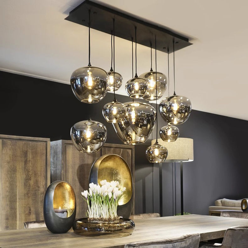 Miniature : Plafonnier LED suspendu au design moderne, éclairage d'intérieur, luminaire d�
