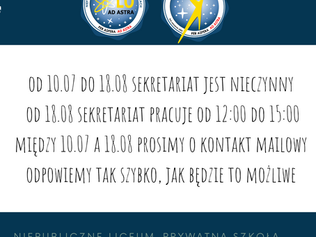 Godziny pracy sekretariatu