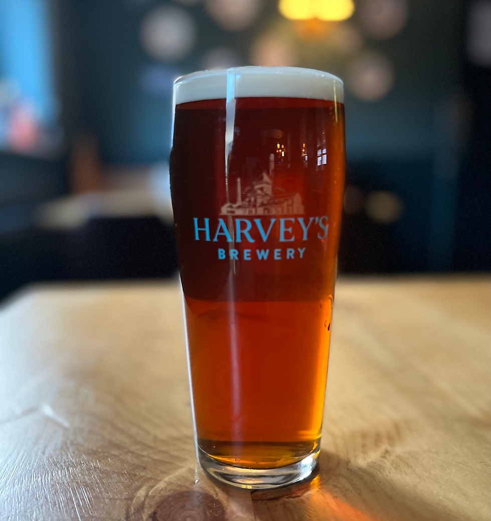 We do a lovely pint of Harvey's Best.