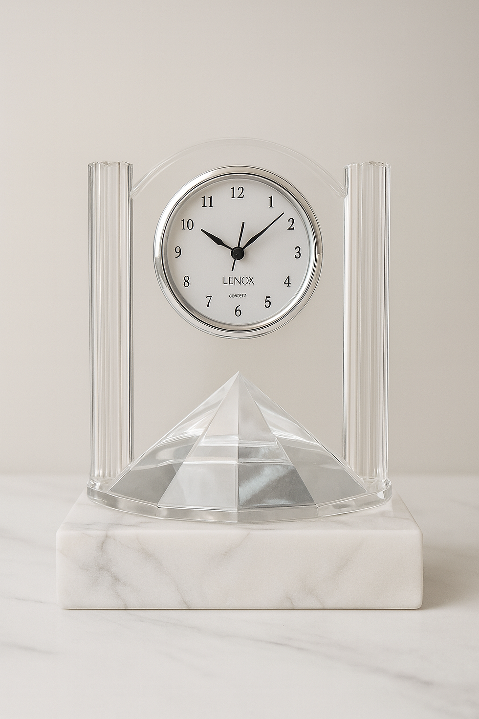 Lenox Crystal Clock