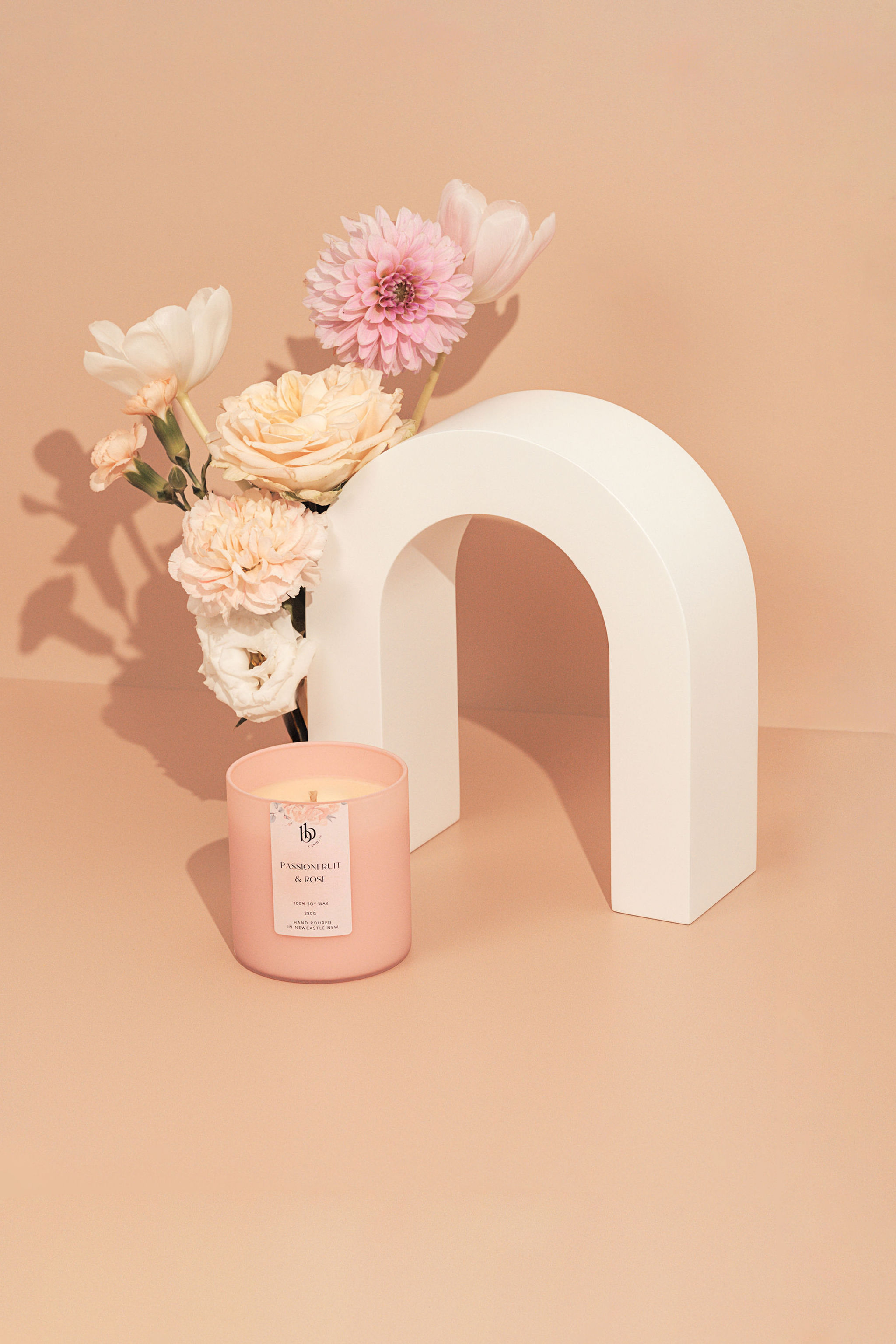 Passionfruit & Rose Soy Candle