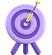 Bullseye on a target board