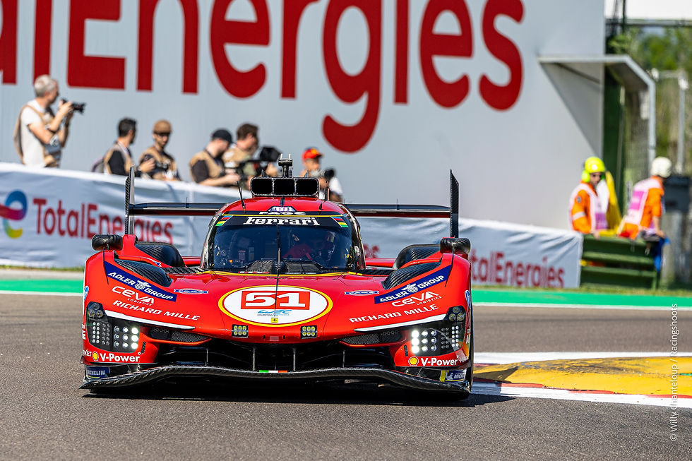 6 Heures d’Imola 2026. H+1 : Ferrari impose son rythme.