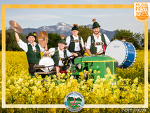 Die Schlagzeugergruppe der Blaskapelle Übersee-Feldwies