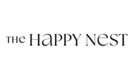 The Happy Nest logo, serif wordmark