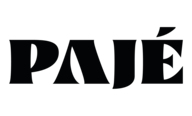 Pajé logo, bold uppercase wordmark