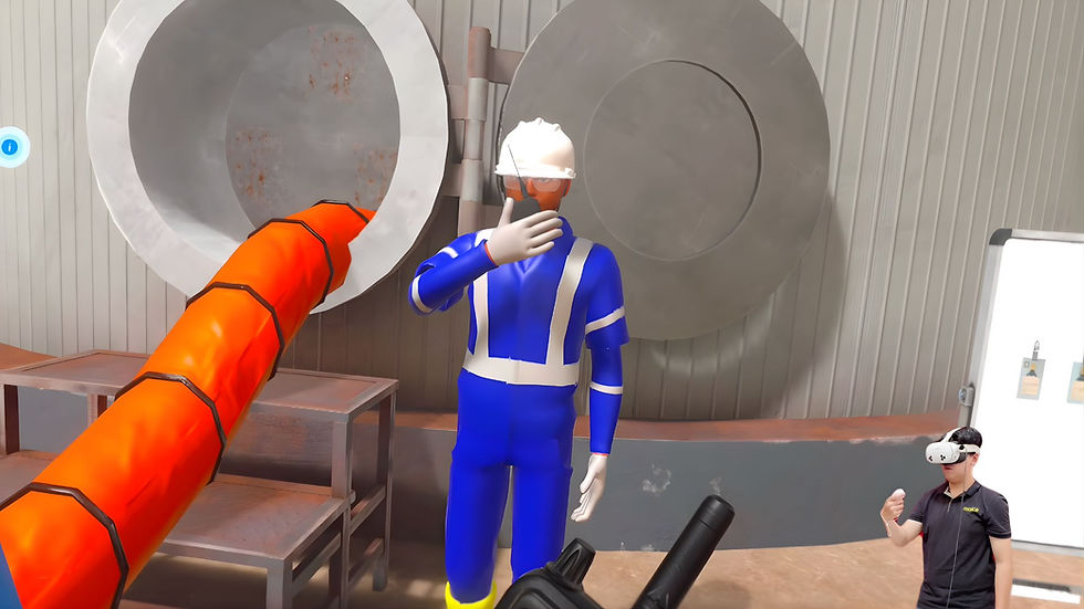 VR training confined space