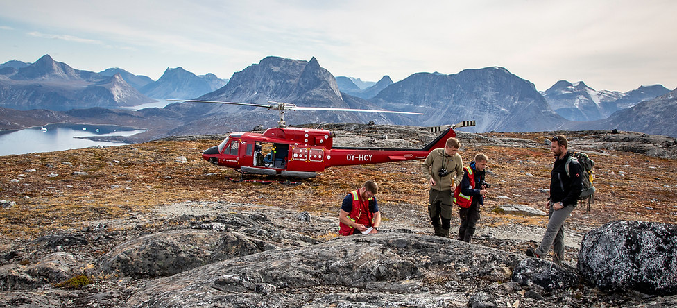 Kristoffer Szilas during fieldwork in Greenland
