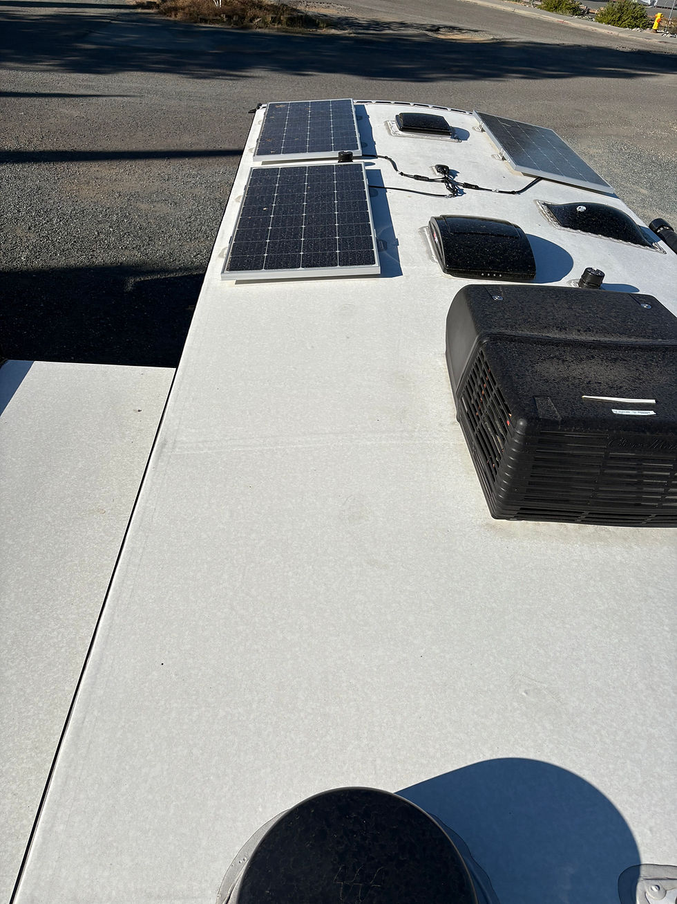 Butler Mobile RV Repair examining RV roof