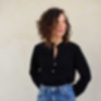 חולצת יורקי אריג ויסקוזה שחור