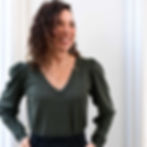 חולצת שיר וי ריב ויסקוזה ירוק