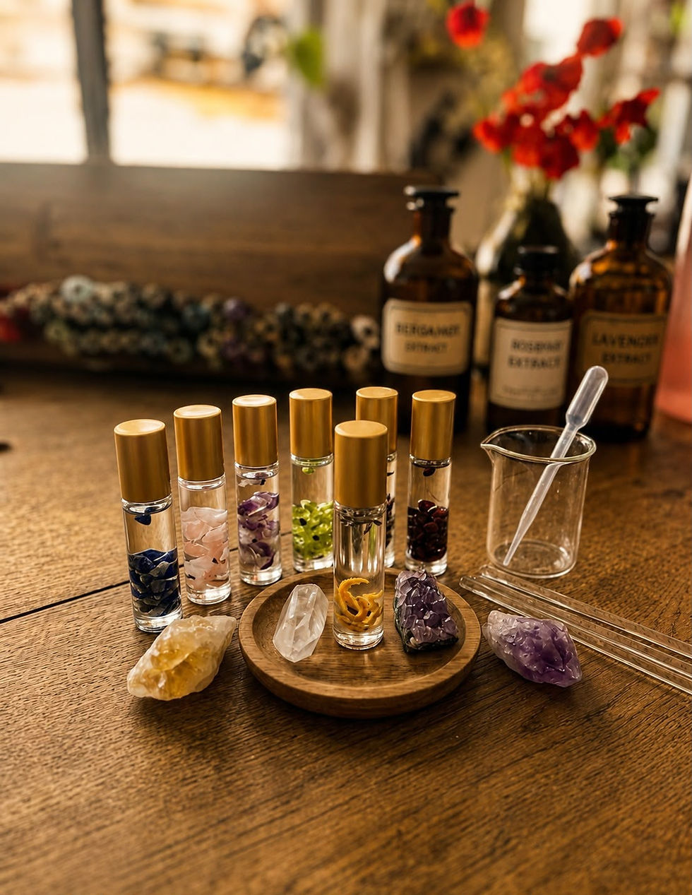 🌿 Parfum Botanique & Pierres
