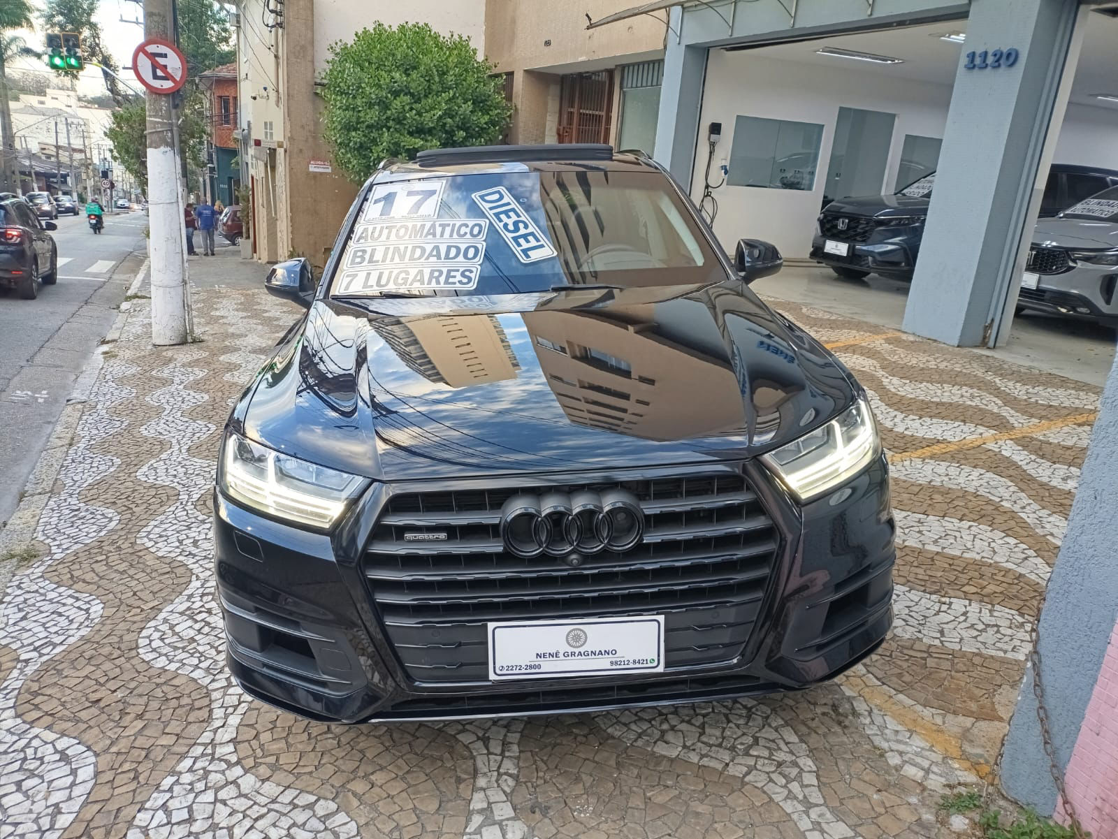 AUDI Q7 2017 3.0 TDI AMBITION DIESEL AUTOMÁTICA BLINDADA NÍVEL III 