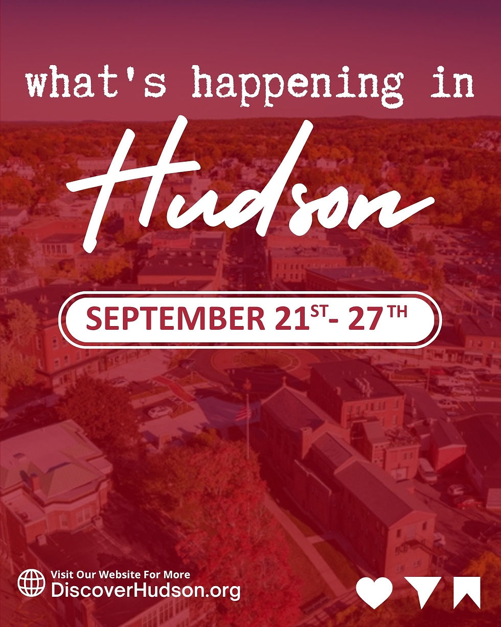 What’s Happening in Hudson: September 21–27, 2026 weekly events cover