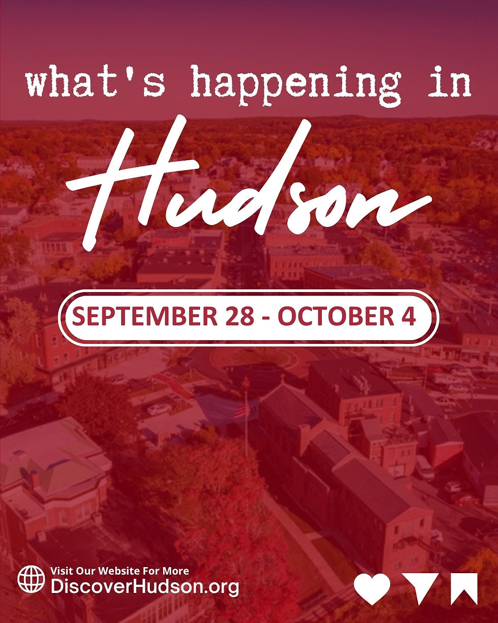 What’s Happening in Hudson: September 28–October 4, 2026 weekly events cover