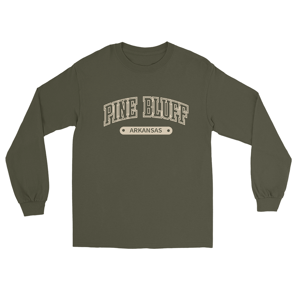 Thumbnail: Pine Bluff "Varsity" Long Sleeve Tee (cream)