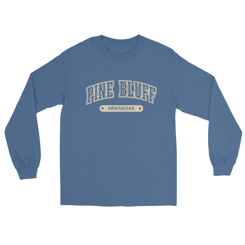 Thumbnail: Pine Bluff "Varsity" Long Sleeve Tee (cream)