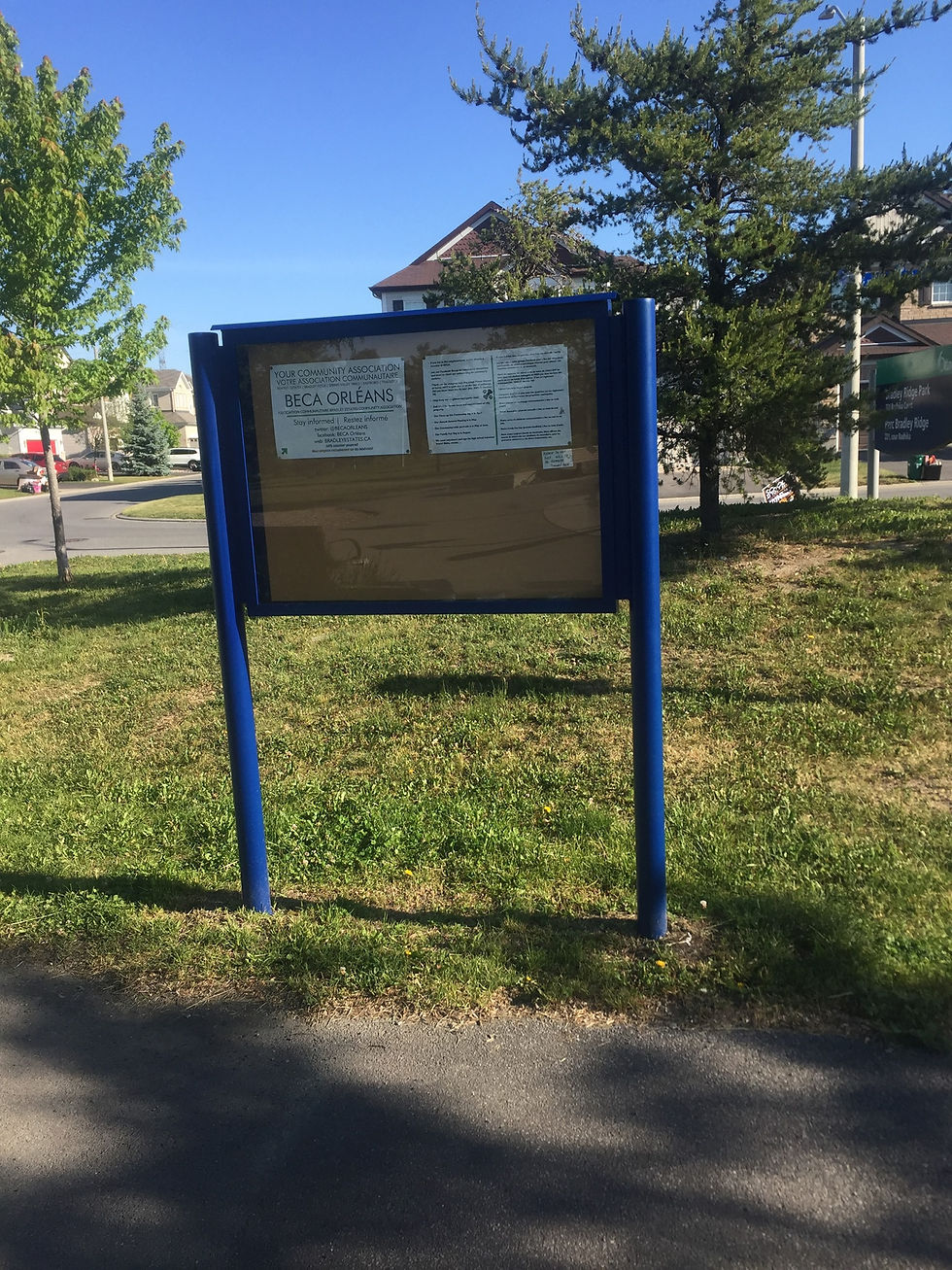 Bulletin Board - Bradley Ridge Park