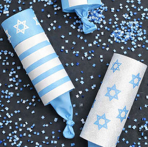 תותח קונפטי כחול לבן ליום העצמאות