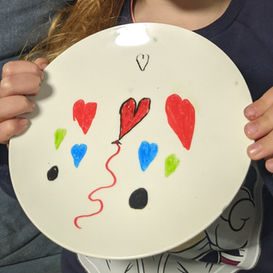 צלחת כמתנה בהכנה אישית