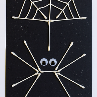 עכביש עשוי ממקלות אוזניים