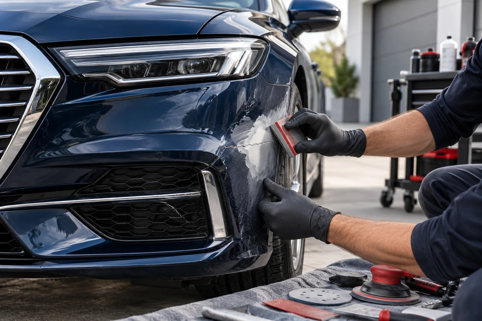 Bumper Crack Repair — AI-generated service illustration