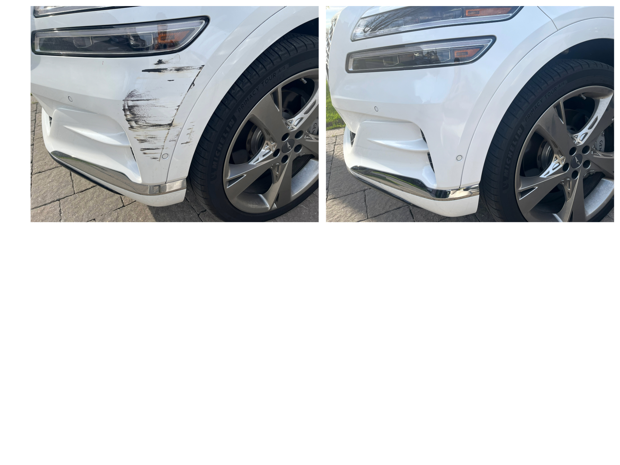 Scratch and paint damage repair project