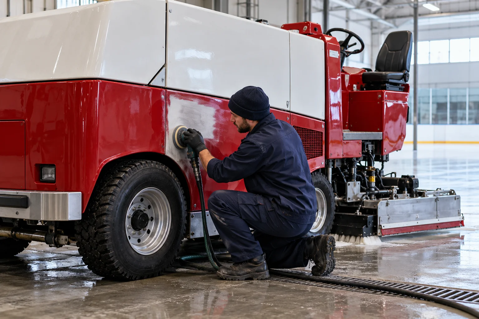 Ice Resurfacing Machine Bodywork — AI-generated service illustration