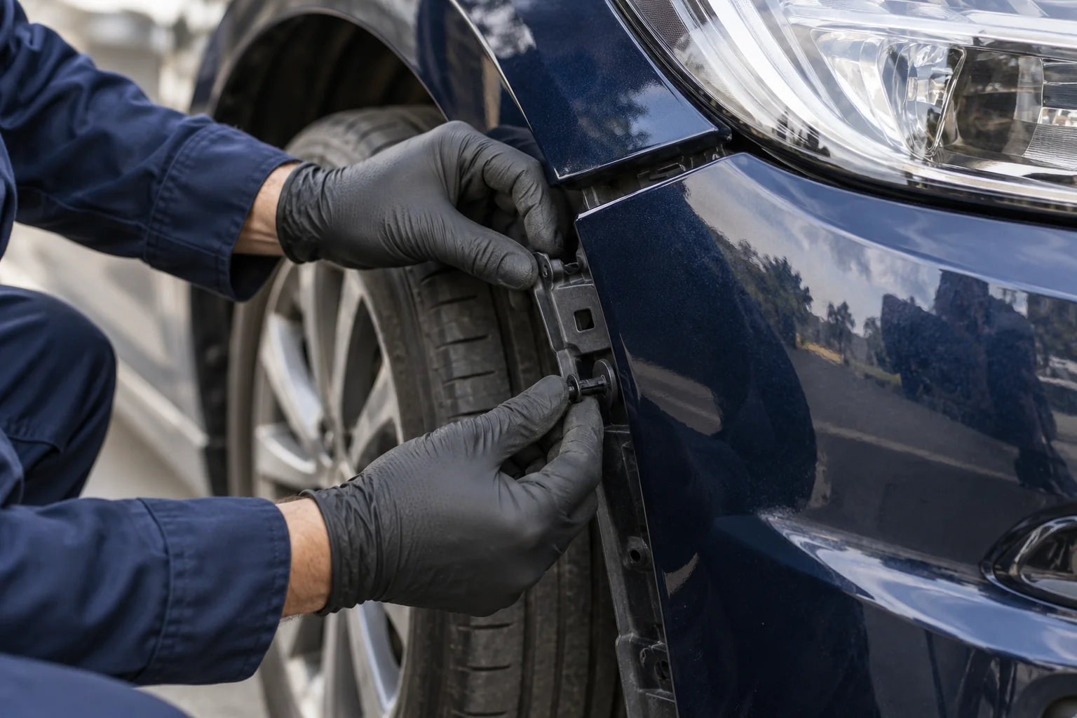 Bumper Alignment & Clip Repair — AI-generated service illustration