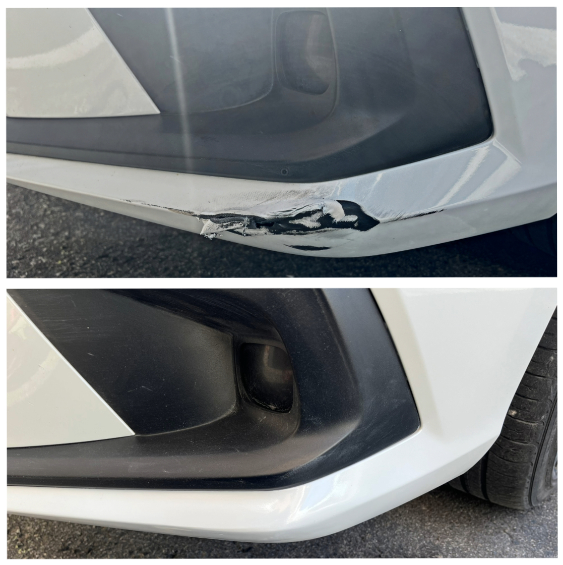 before and after bumper repair GTA