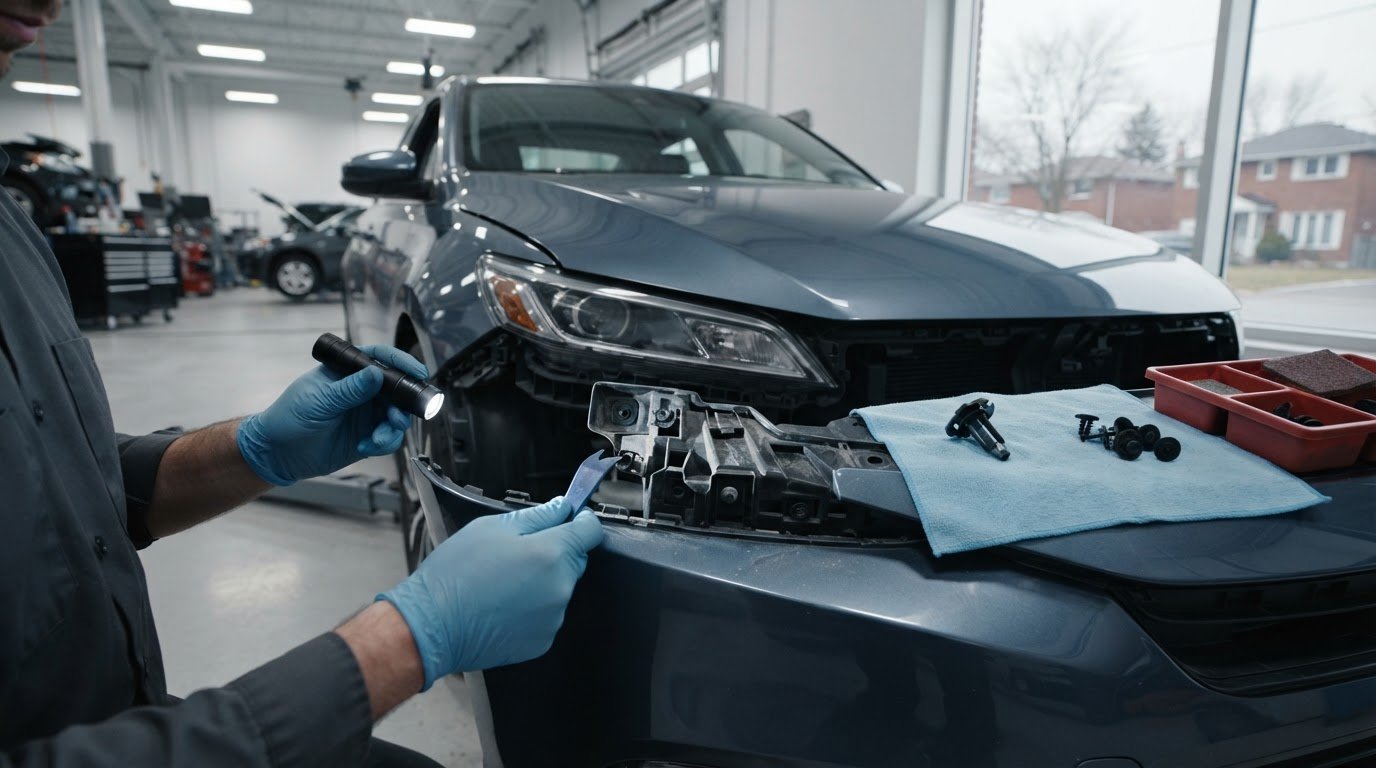 How to Inspect and Reattach a Bumper with Loose Clips