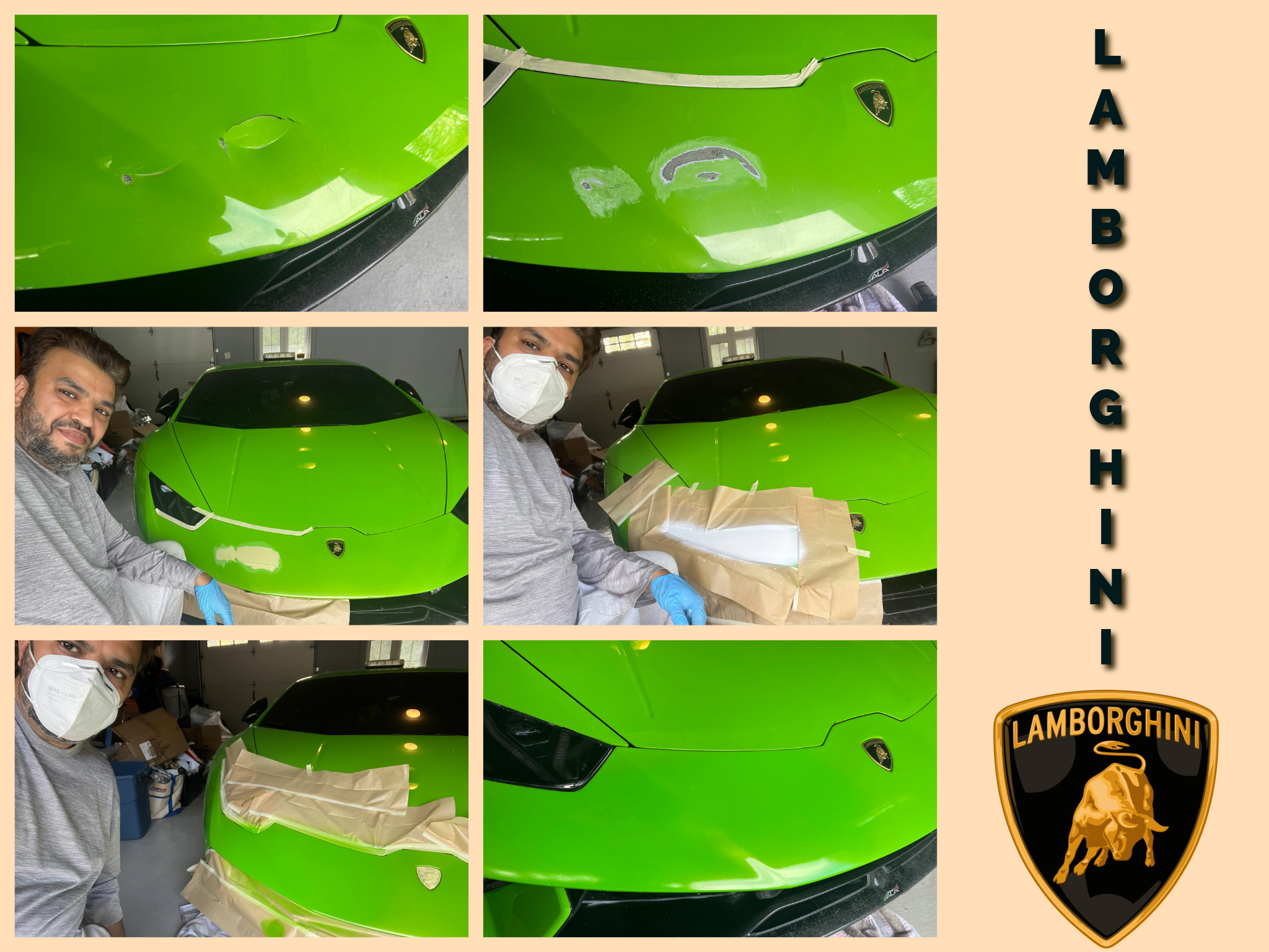 Bumper crack repair: damage, preparation and finish