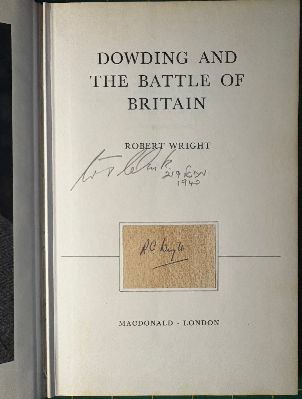 Thumbnail: Dowding & The Battle of Britain Triple Signed & Remarqued Original Drawing 1st 