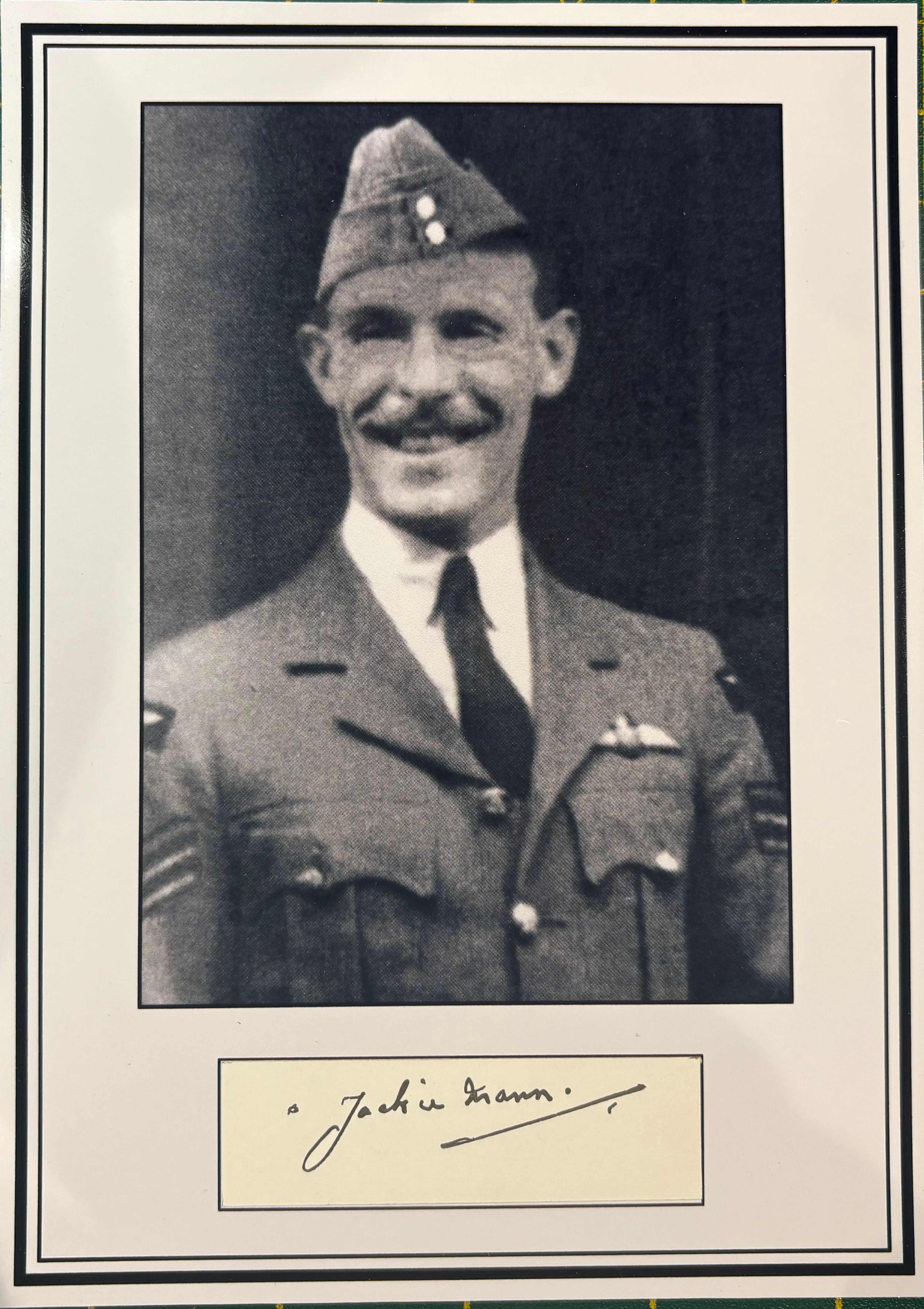 Rare Jackie Mann Battle of Britain Signed Bookplate 64 Sqn Spitfires