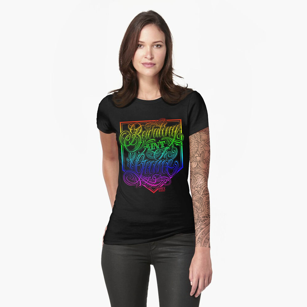 Miniature : Ladies fitted tee Bearding Ain't A Game