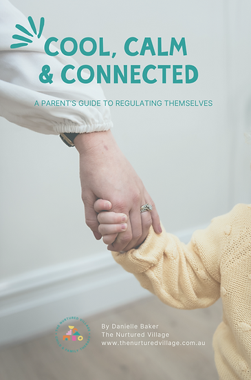 Adult hand holding a toddlers hand