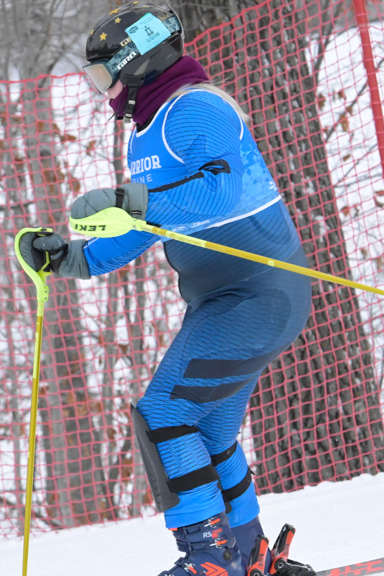 Alpine action from the Brainerd Warrior Alpine Holiday Invite at Mount Ski Gull