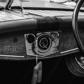 Vintage Larson and Crestliner boats on display at the 2025 Classic Larson Boat Show in Nisswa, Minnesota
