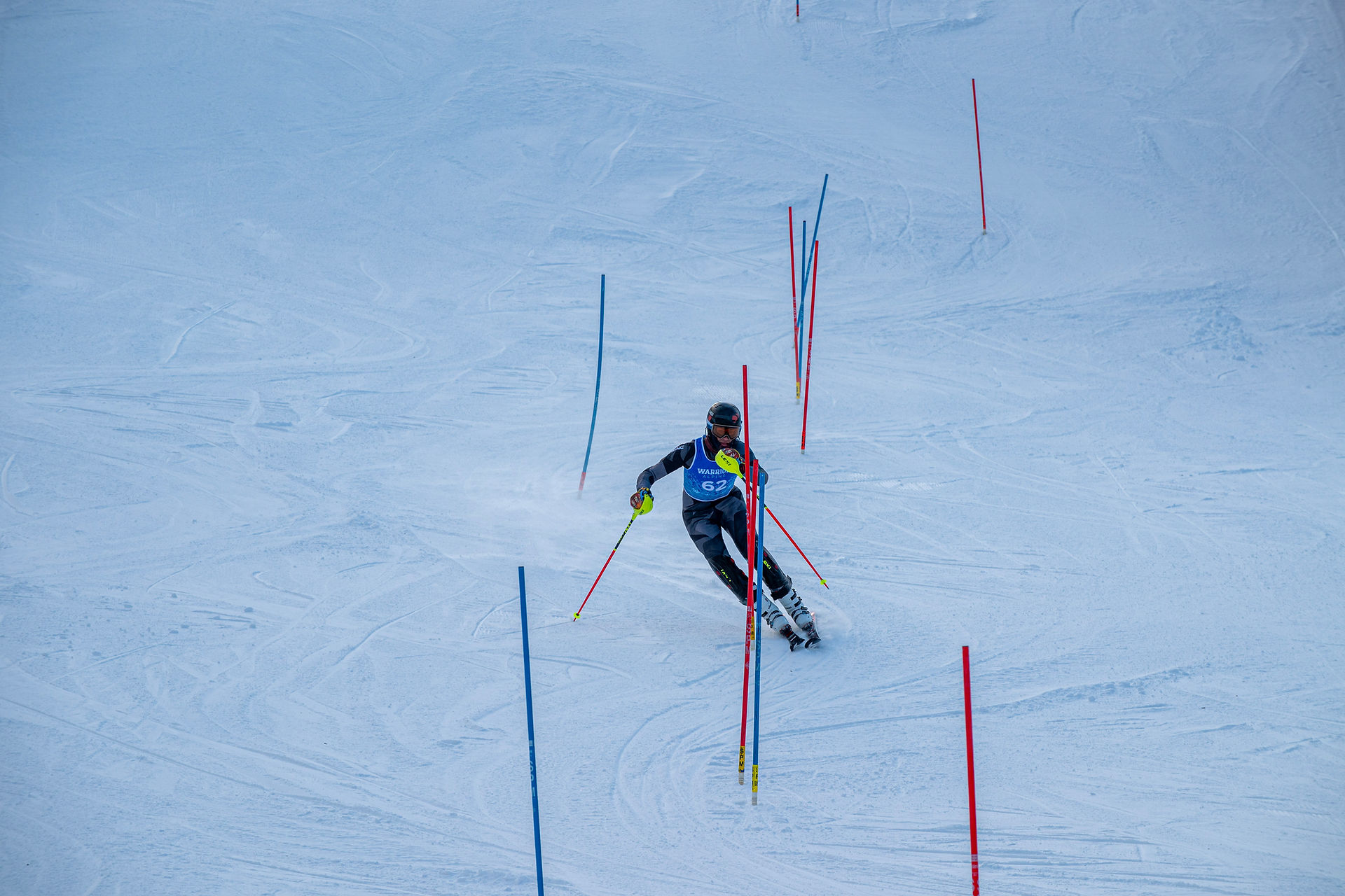 Alpine action from the Brainerd Warrior Alpine Holiday Invite at Mount Ski Gull