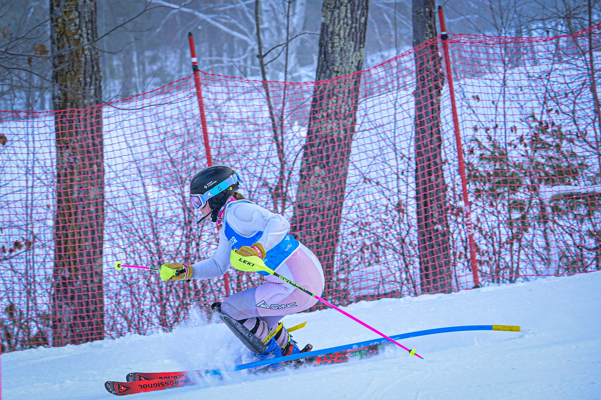 Alpine action from the Brainerd Warrior Alpine Holiday Invite at Mount Ski Gull