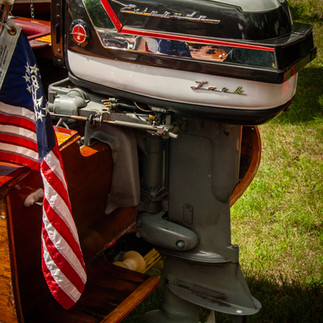 Vintage Larson and Crestliner boats on display at the 2025 Classic Larson Boat Show in Nisswa, Minnesota
