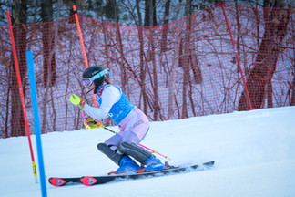 Alpine action from the Brainerd Warrior Alpine Holiday Invite at Mount Ski Gull
