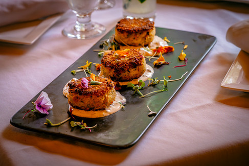 crab cakes, Antlers Kitchen + Wine Bar, Breezy Point restaurant, Lakes Area food, appetizer, Camp Nisswa