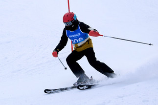 Alpine action from the Brainerd Warrior Alpine Holiday Invite at Mount Ski Gull