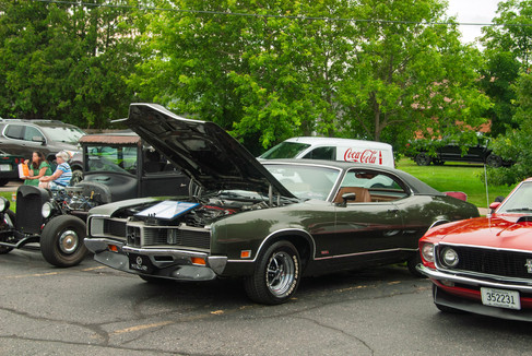 Classic cars and crowd scenes from the 7th Annual A&W Nisswa Cruisin' Night on July 5, 2025, in Nisswa, MN.