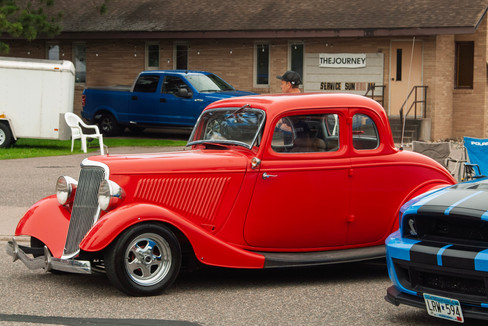 Classic cars and crowd scenes from the 7th Annual A&W Nisswa Cruisin' Night on July 5, 2025, in Nisswa, MN.