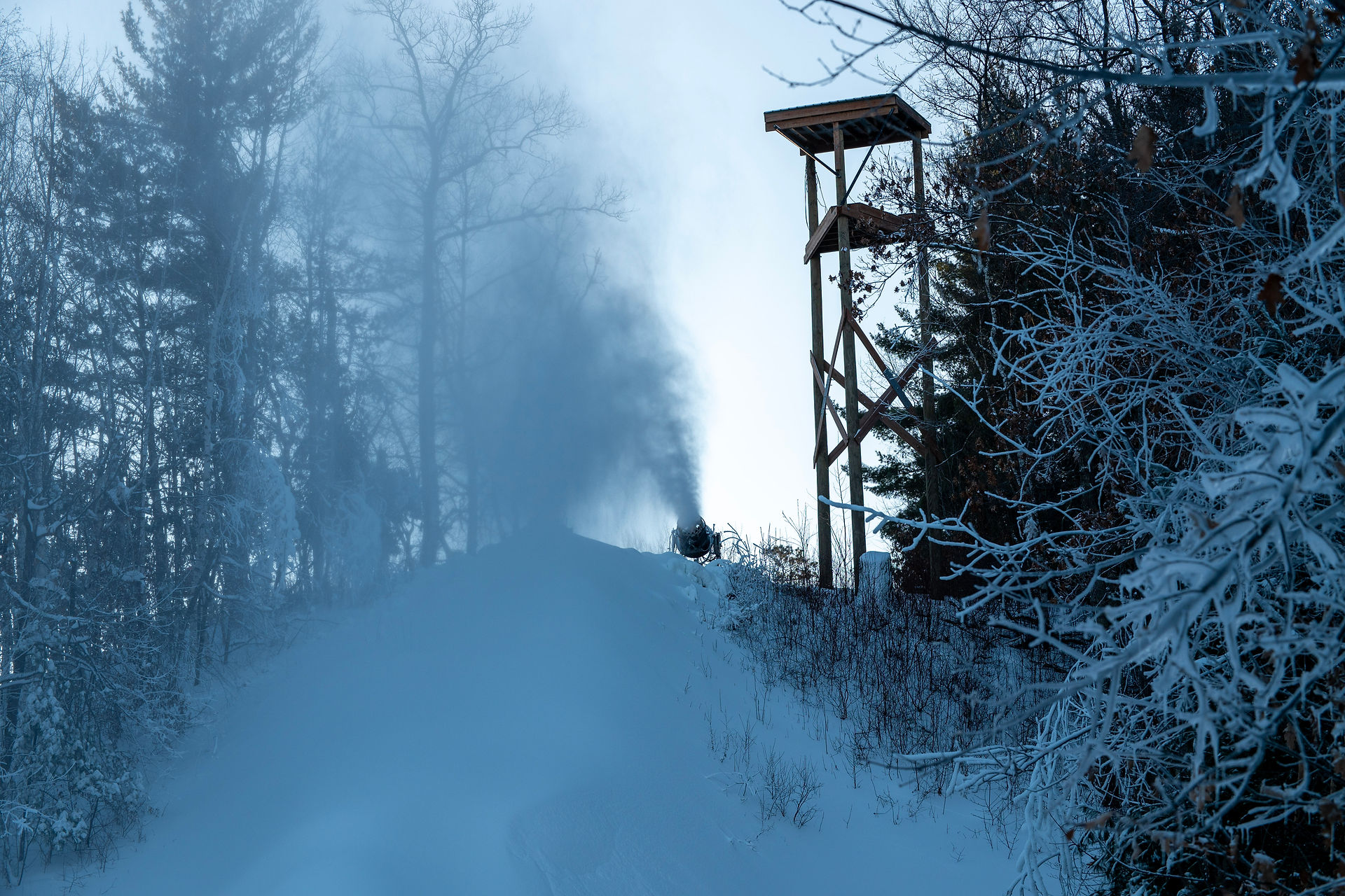 Alpine action from the Brainerd Warrior Alpine Holiday Invite at Mount Ski Gull